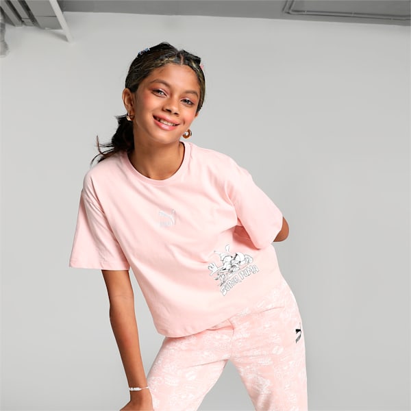 Super PUMA Youth Oversized T-Shirt, Rose Dust, extralarge-IND