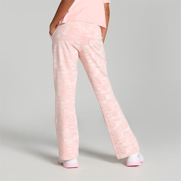 Super PUMA All Over Print Youth Regular Fit Pants, Rose Dust, extralarge-IND