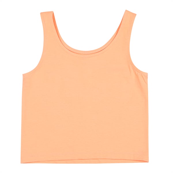 Youth Crop Tank Top, Orange Peach, extralarge-IND