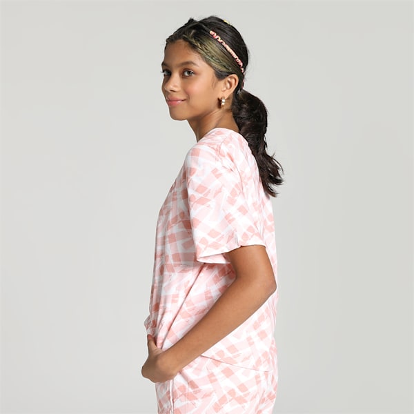 AOP Fashion Youth Relaxed Fit T-Shirt, Rose Dust, extralarge-IND