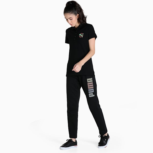 Women's Logo Sweatpants, Puma Black, extralarge-IND