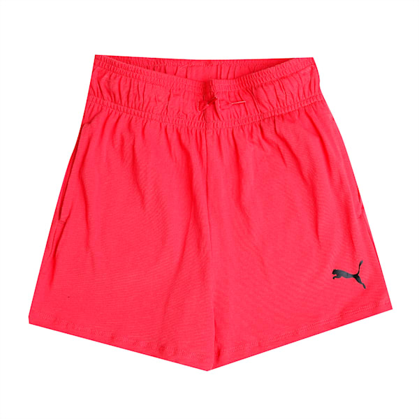 PUMA Girl's Shorts Pack of 2, Puma Black-Paradise Pink, extralarge-IND