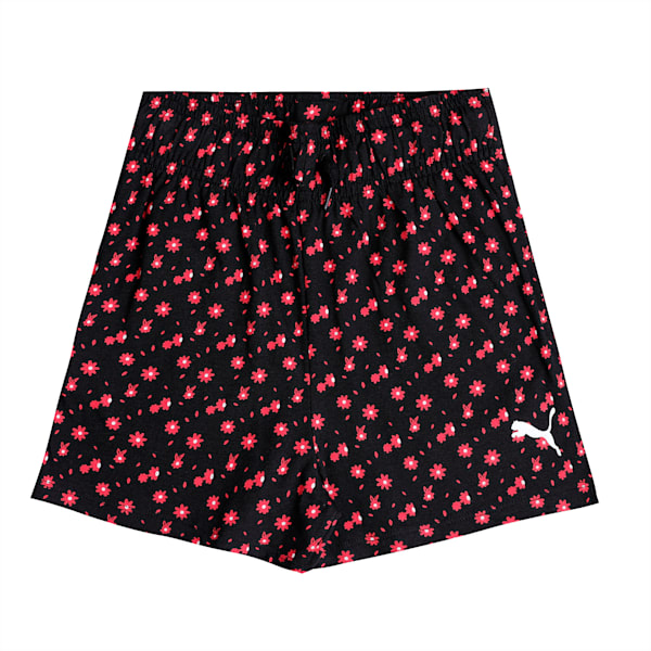 Girl's Shorts Pack of 2, Puma Black-Paradise Pink, extralarge-IND