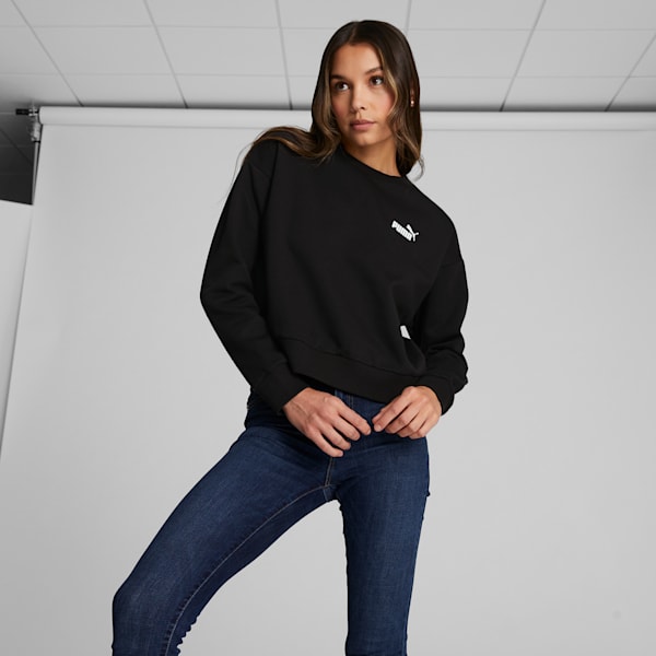 Sudadera ESS+ para mujer, PUMA Black, extralarge
