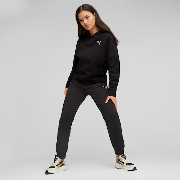 Sudadera con gorra para mujer Better Essentials, PUMA Black, extralarge