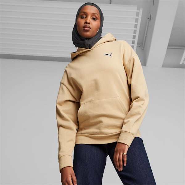 essentials hoodie sand