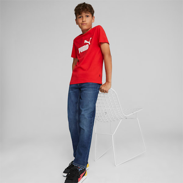 PUMA No. 1 Logo Big Kids' Tee, For All Time Red, extralarge