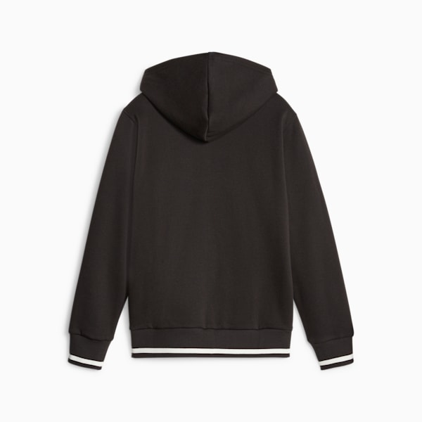 PUMA SQUAD Youth Full-Zip Fleece Hoodie, PUMA Black, extralarge-IND