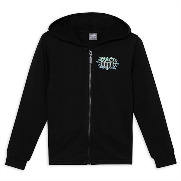 Essentials Mix Match Kid's Full-Zip Hoodie, PUMA Black, extralarge-IND