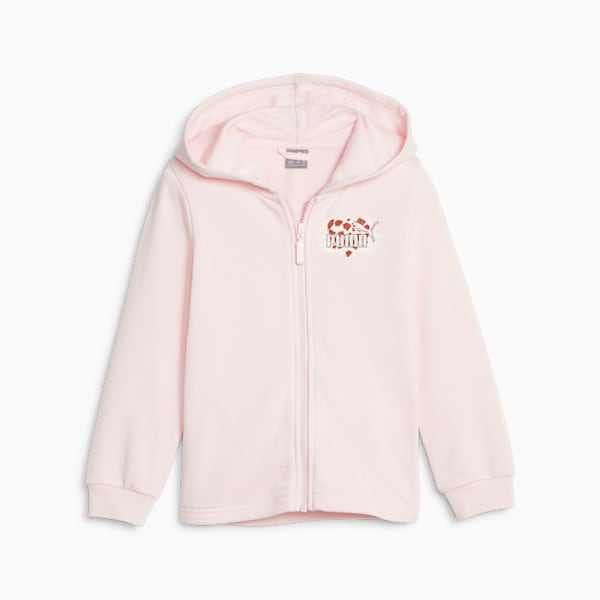 Essentials Mix Match Little Kids' Full-Zip Hoodie, Frosty Pink, extralarge