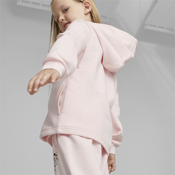 Mix Match Kid's Full-Zip Hoodie, Frosty Pink, extralarge-IND