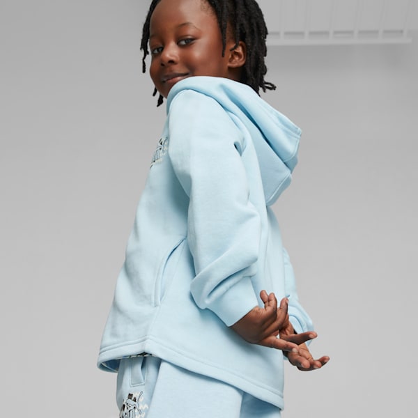Essentials Mix Match Little Kids' Full-Zip Hoodie, Silver Sky, extralarge
