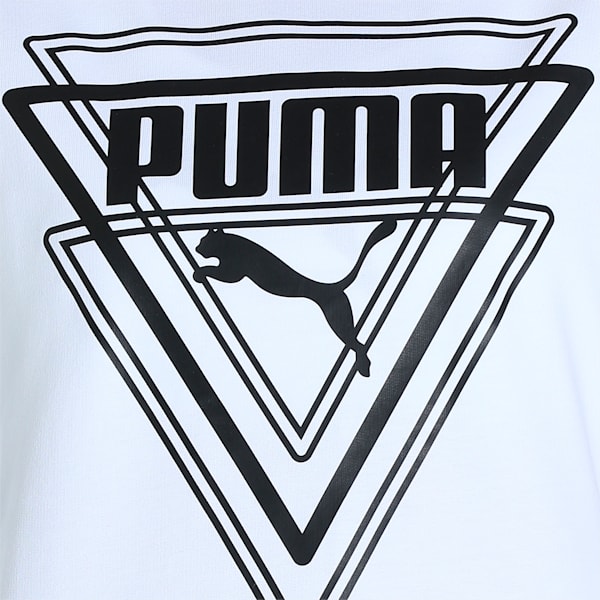 Graphic Women's Regular Fit Crew-Neck Sweatshirt, Puma White, extralarge-IND