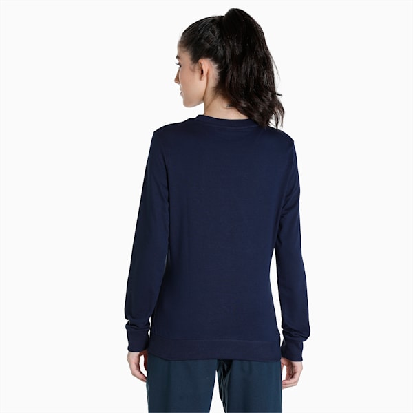 Graphic Women's Regular Fit Crew-Neck Sweatshirt, Peacoat, extralarge-IND
