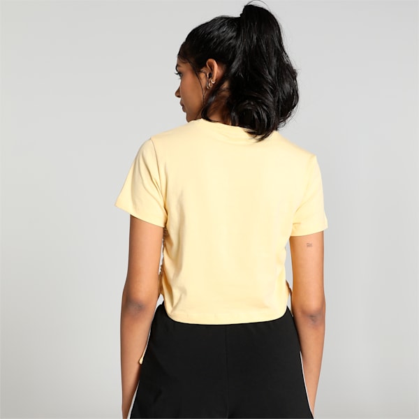 Drawstring Fashion Women's T-Shirt, Light Straw, extralarge-IND