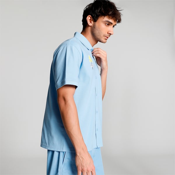 PUMAx1DER Men's Relaxed Fit Shirt, Day Dream, extralarge-IND