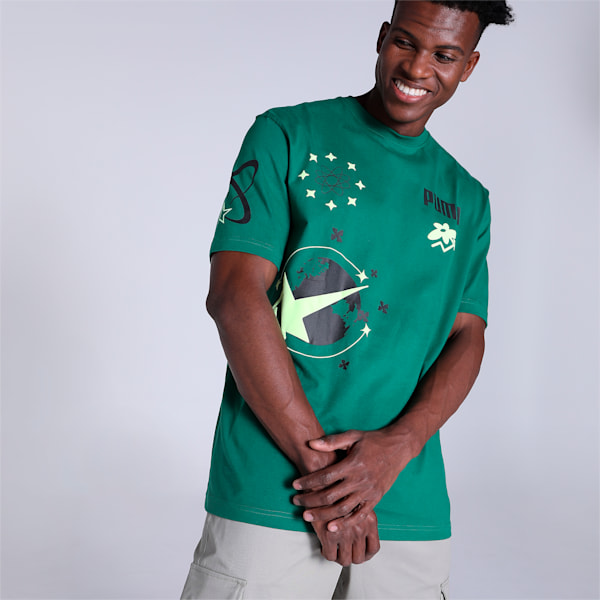 PUMAx1DER Classic Men's Relaxed Fit T-Shirt, Vine, extralarge-IND