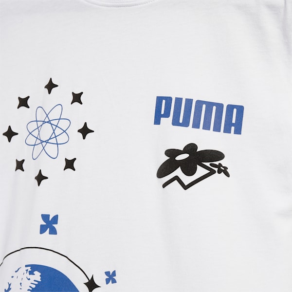 PUMAx1DER Youth Regular Fit Graphic T-Shirt, PUMA White, extralarge-IND