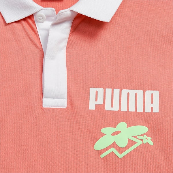 PUMAx1DER Youth Regular Fit Polo T-Shirt, Hibiscus Flower, extralarge-IND