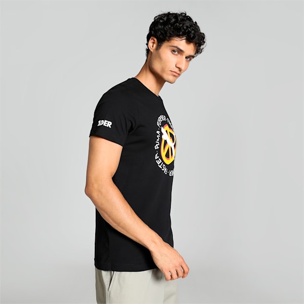 PUMAx1DER Graphic Men's Slim Fit T-Shirt, PUMA Black, extralarge-IND