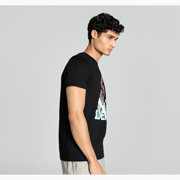 PUMAx1DER Graphic Men's Slim Fit T-Shirt, PUMA Black, extralarge-IND