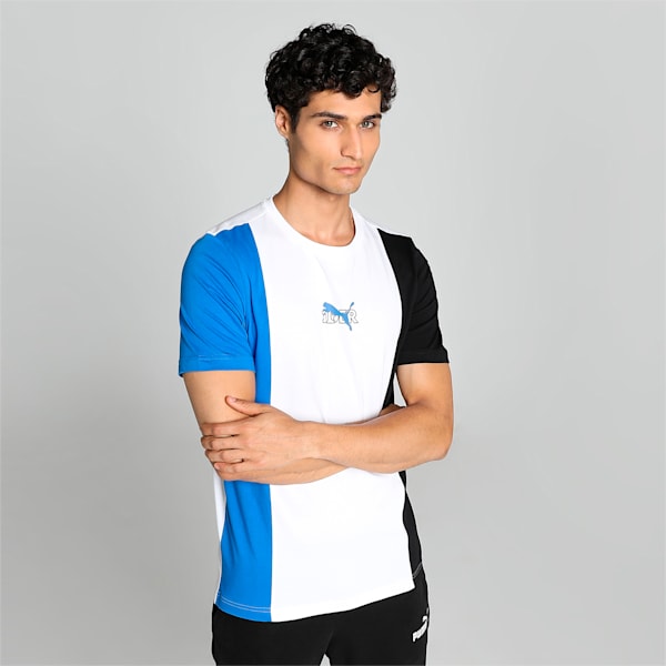 PUMAx1DER Colorblock Men's Regular Fit T-shirt, PUMA White, extralarge-IND