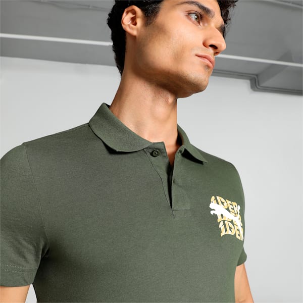 PUMAx1DER Graphic Men's Slim Fit T-Shirt, Green Moss, extralarge-IND
