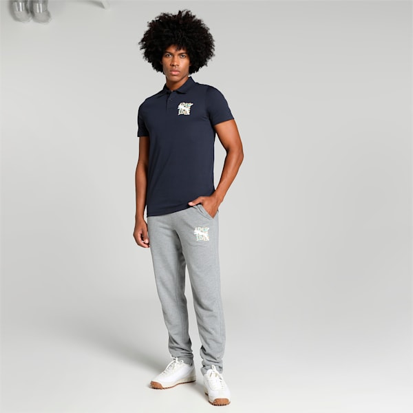 PUMAx1DER Graphic Men's Slim Fit Pants, Medium Gray Heather, extralarge-IND