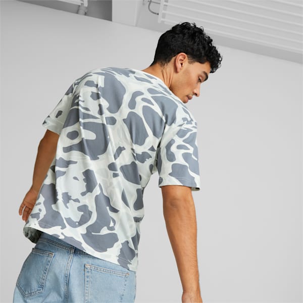 Summer Splash Printed Men's Tee, PUMA Black, extralarge