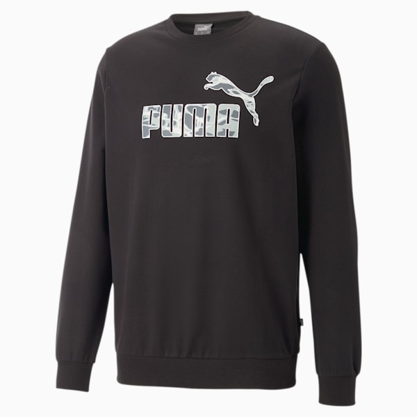 Sudadera de cuello redondo Summer Splash para hombre, PUMA Black, extralarge