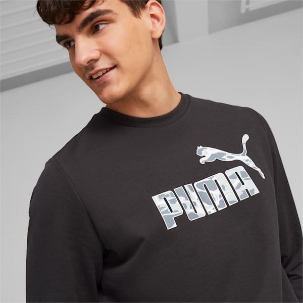 Sudadera de cuello redondo Summer Splash para hombre, PUMA Black, extralarge