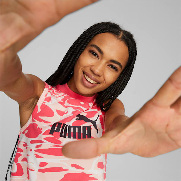 Playera sin mangas estampada Summer Splash para mujer, Loveable, extralarge