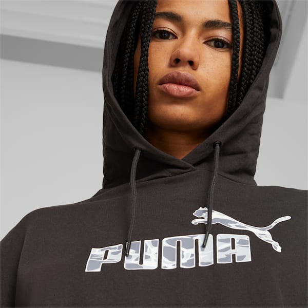Puma Women's Summer Splash Logo Hoodie, Black, M