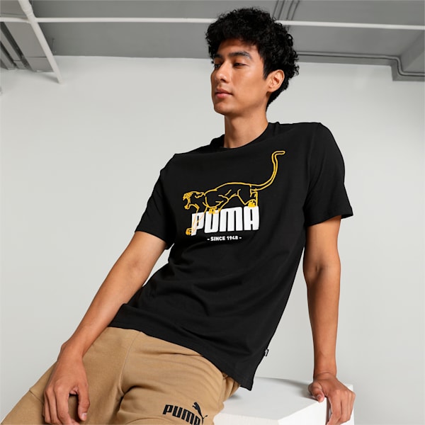 GRAPHICS Men's T-shirt, PUMA Black, extralarge-IND