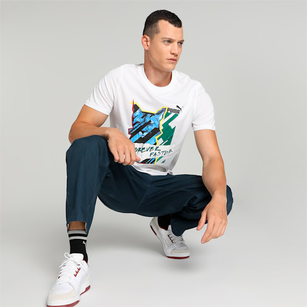 Graphics Photoprint Men's T-shirt, PUMA White, extralarge-IND