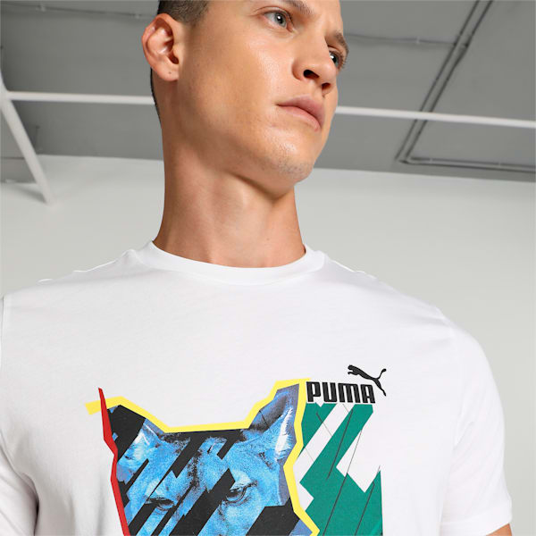 Graphics Photoprint Men's T-shirt, PUMA White, extralarge-IND