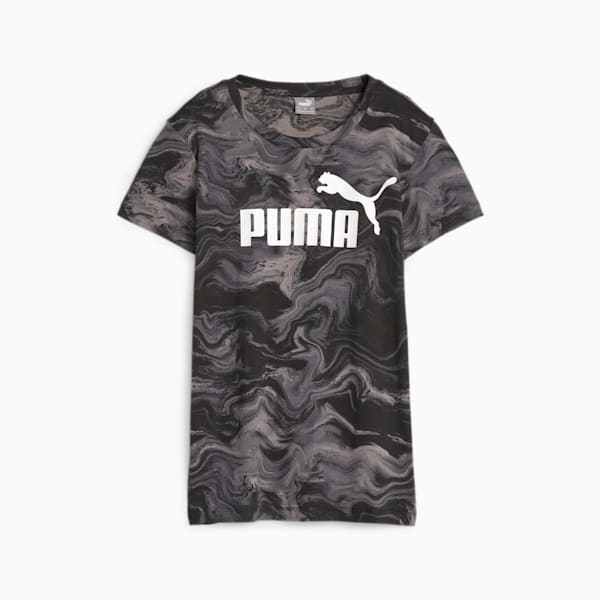 ESS MARBLEIZED Women's T-shirt, PUMA Black, extralarge-IND