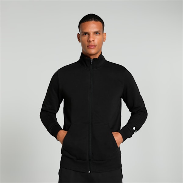 Contrast Men's Track Jacket, Puma Black, extralarge-IND
