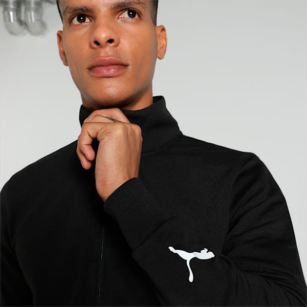 Contrast Men's Track Jacket, Puma Black, extralarge-IND