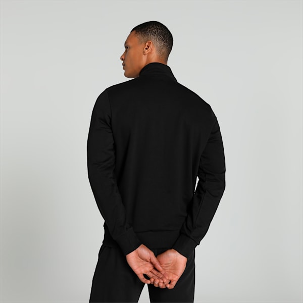 Contrast Men's Track Jacket, Puma Black, extralarge-IND