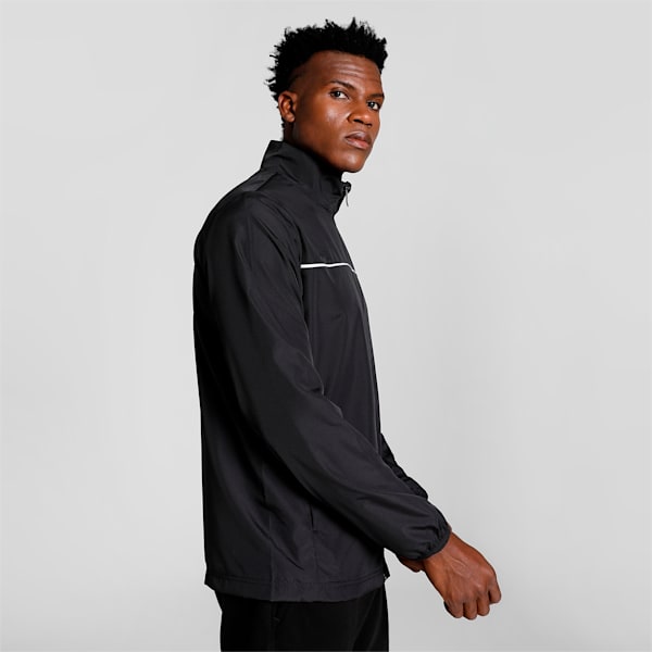 Men's Regular Fit Woven Track Jacket, Puma Black, extralarge-IND