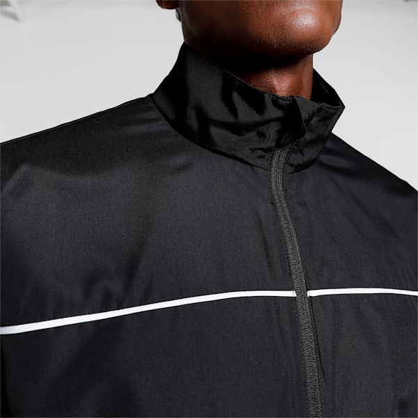 Men's Regular Fit Woven Track Jacket, Puma Black, extralarge-IND