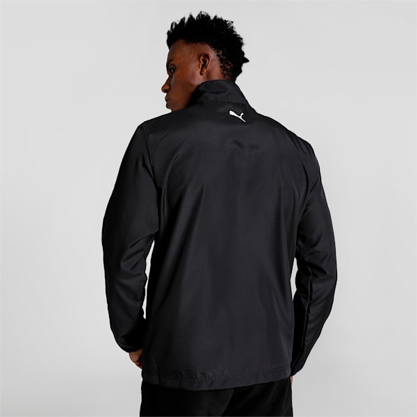 Men's Regular Fit Woven Track Jacket, Puma Black, extralarge-IND