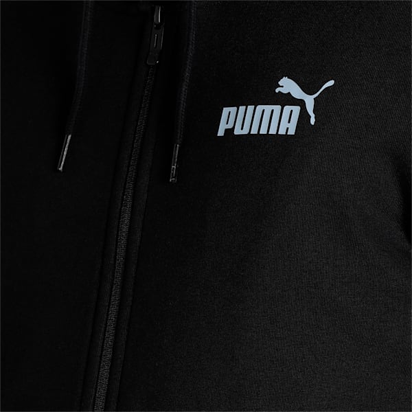 Knitted Gingham Logo Men's Slim Fit Jacket, Puma Black, extralarge-IND