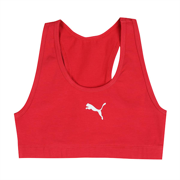 Swoosh racerback bra