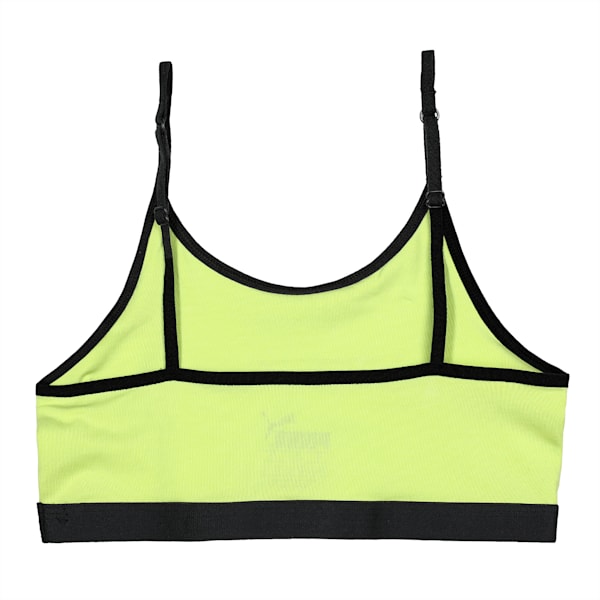 Youth Beginners Bra Tops Pack of 2, Hot Coral-Sunny Lime, extralarge-IND