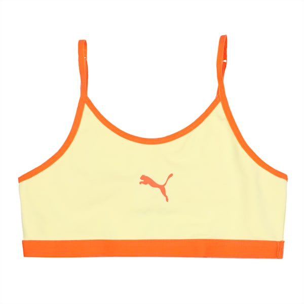 Youth Beginners Bra Tops Pack of 2, Carrot-Yellow Pear, extralarge-IND