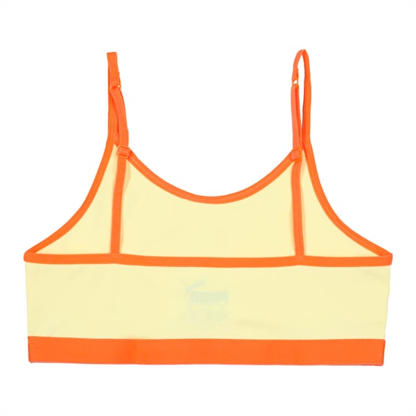 Youth Beginners Bra Tops Pack of 2, Carrot-Yellow Pear, extralarge-IND