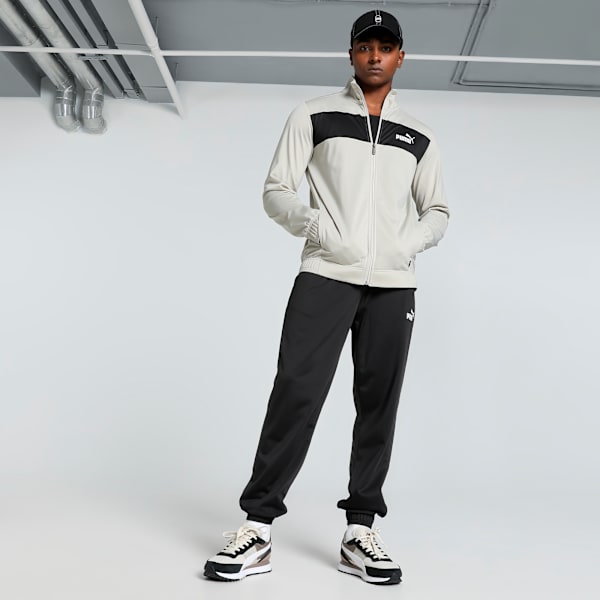 Men's Poly Tracksuit, Desert Dust, extralarge-IND
