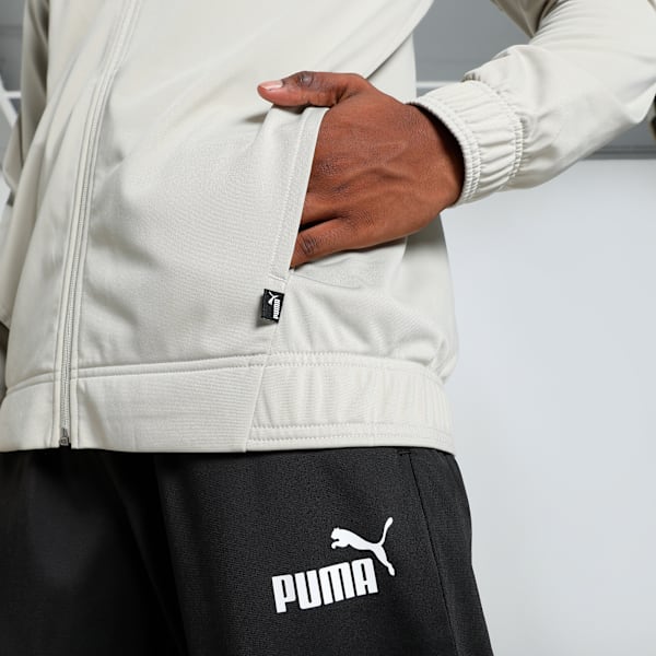 Men's Poly Tracksuit, Desert Dust, extralarge-IND